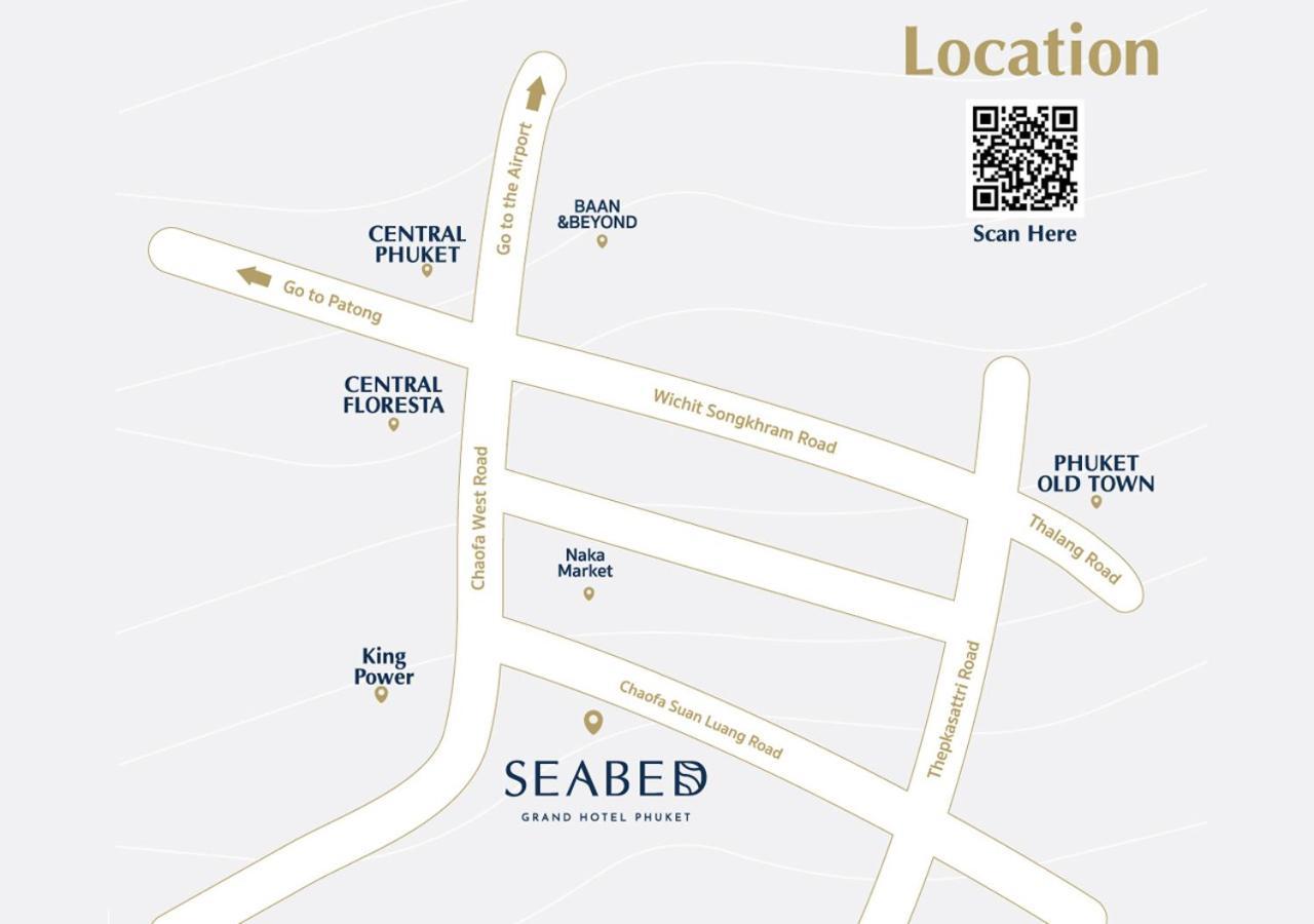 씨베드 그랜드 호텔 푸켓  푸껫 외부 사진 Location of Seabees